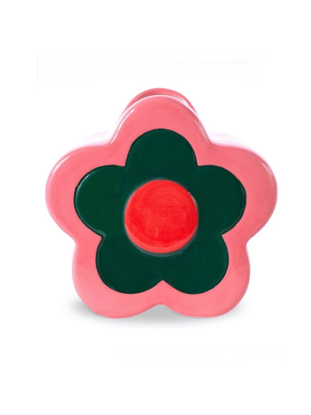 ban.do nwt Decorative Flower Vase, Colorful Ceramic Shelf Decor